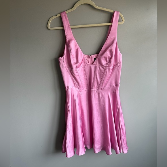 Bardot Anika | Corset Satin Dress 🩷 - Picture 2 of 5